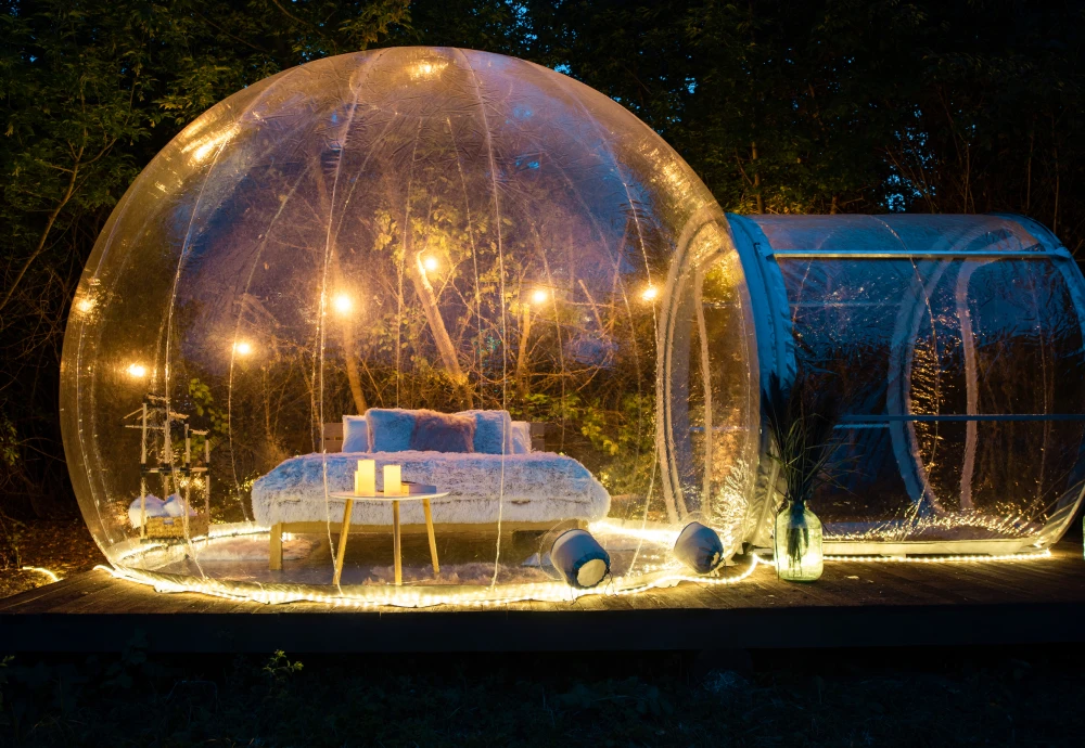 romantic bubble tent